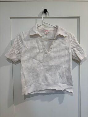 Joe Fresh Ivory Knit Polo Sweater